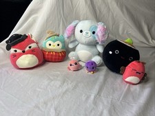 Squishmallows Plush Lot - Winston, Demir, Fifi, Mirren, Shozo Minis