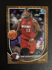 2025-26 Topps Bowman Basketball #BCV-89 Bam Adebayo Steel Metal Refractor /100