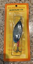 Vintage Silvertron Silver Plate 1XH Single Blade Inline Spoon/Spinner Bait/Lure