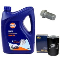 MotoröL Filter Set 15W-40 4 Liter + ÖLablassschraube FüR VW Passat Variant 1.8
