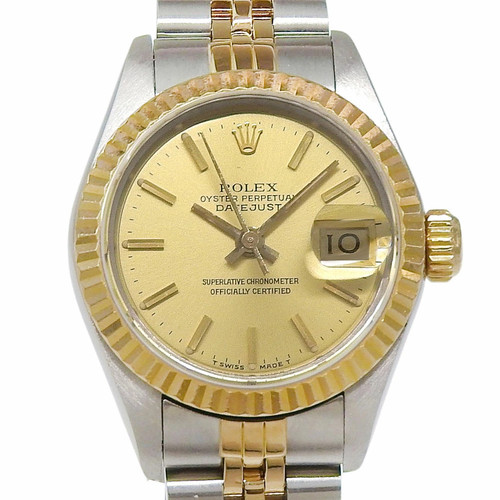 ROLEX Datejust Combi 69173 96#台 Champagne SS K18YG 2025/12 OH #002