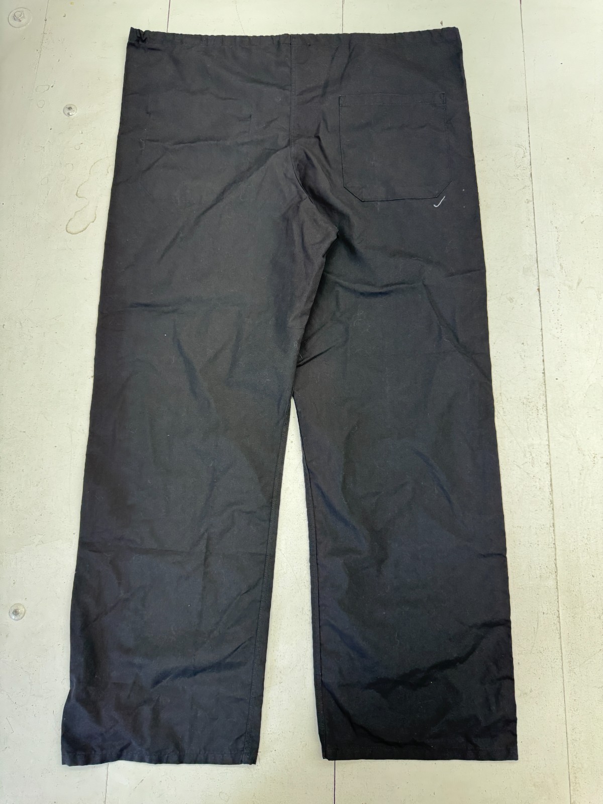 Solid Black Drawstring Reversible Straight Leg Sc… - image 2