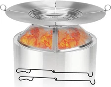 Heat Deflector for Solo Stove Bonfire 19.5",Fire Pit Heat Deflector with Mesh Sp
