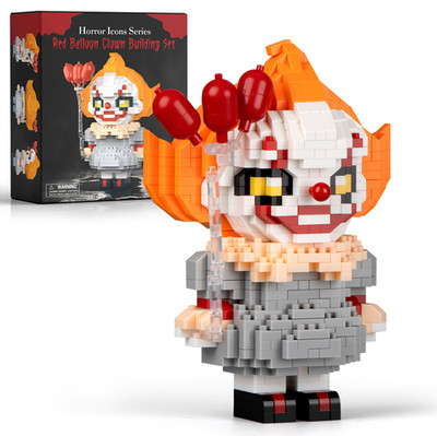 MOC Red Balloon Clown Pennywise Building Blocks Set