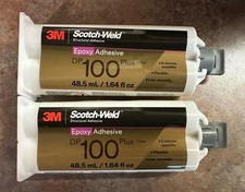 3M Scotch-Weld Epoxy Adhesive DP100 Clear, 1.64 oz 2 Ea Ex /17 July 24