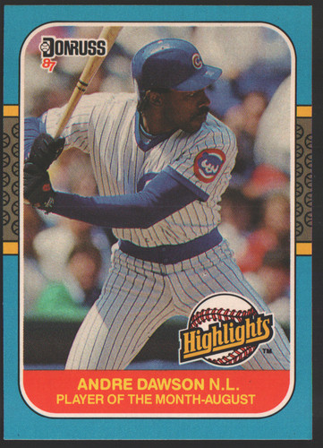 Andre Dawson #31 1987 Donruss Highlights card