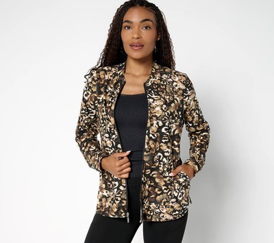 Denim & Co. Active Duo Stretch Zip Front Jacket NWT A696249