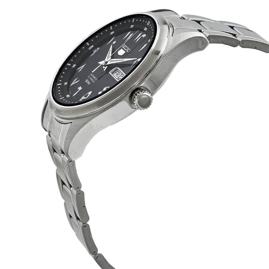 【美品】SEIKO 5 Automatic Seiko 5 Automatic Black Arabic Dial Men's Watch SNKP21J1