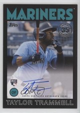 2021 Update 1986 Topps Baseball Black 113/199 Taylor Trammell #86A-TT Auto lz7