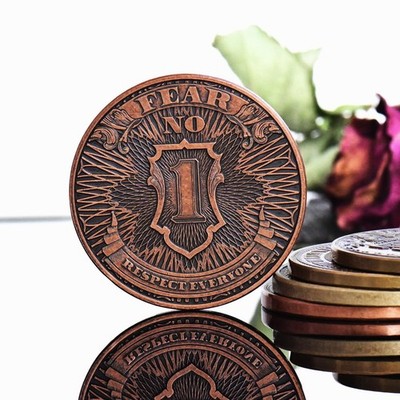 EDC Badass Dollar Challenge Coin | Trust No One Fear No One