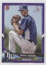 2018 Bowman Prospects Purple 18/250 Michael Mercado #BP16 0it8