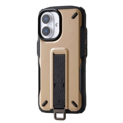 ELECOM iPhone 16 Case NESTOUT Shockproof Shock Absorption Finger