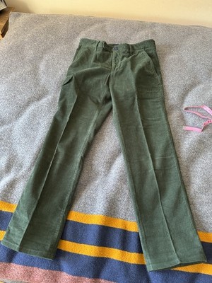 Incotex Green Corduroy Cargo Pants Trousers Made In Romania Size 46 US 30