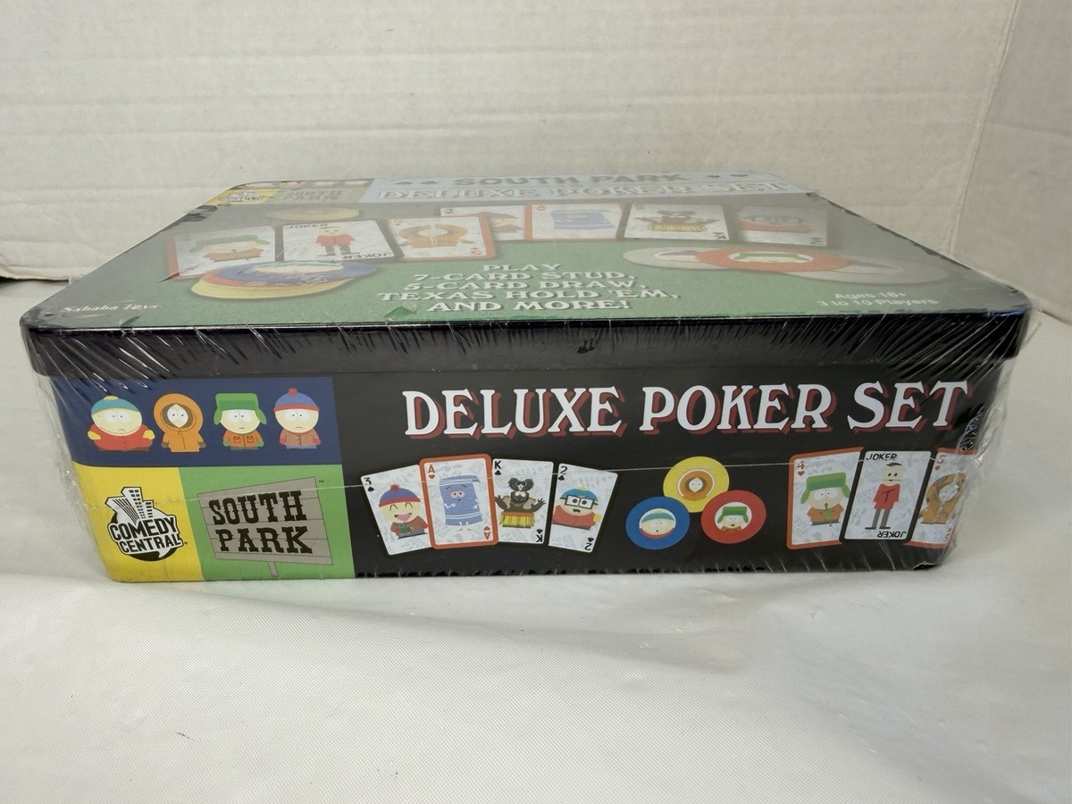 South Park Deluxe Poker Set by Sababa Toys Texas Hold'em 2004