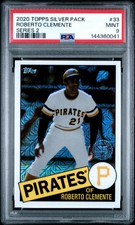 2020 Topps Silver Pack 1985 Chrome Promo Roberto Clemente #33 Series 2 PSA 9
