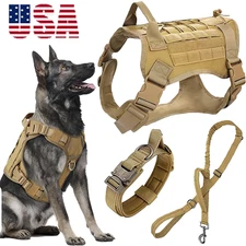Tactical Dog Harness with Handle No pull Large Military Dog Vest US Working Dog