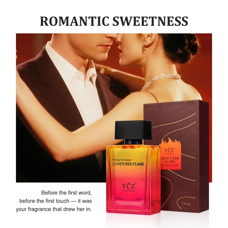 YCZ Love's Red Flame Eau de Parfum Men's Spray Cologne Spicy Woody
