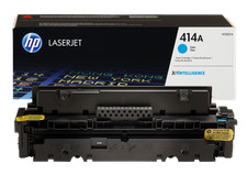 HP 414A Cyan Original LaserJet Toner Cartridge, 2,100 pages, W2021A