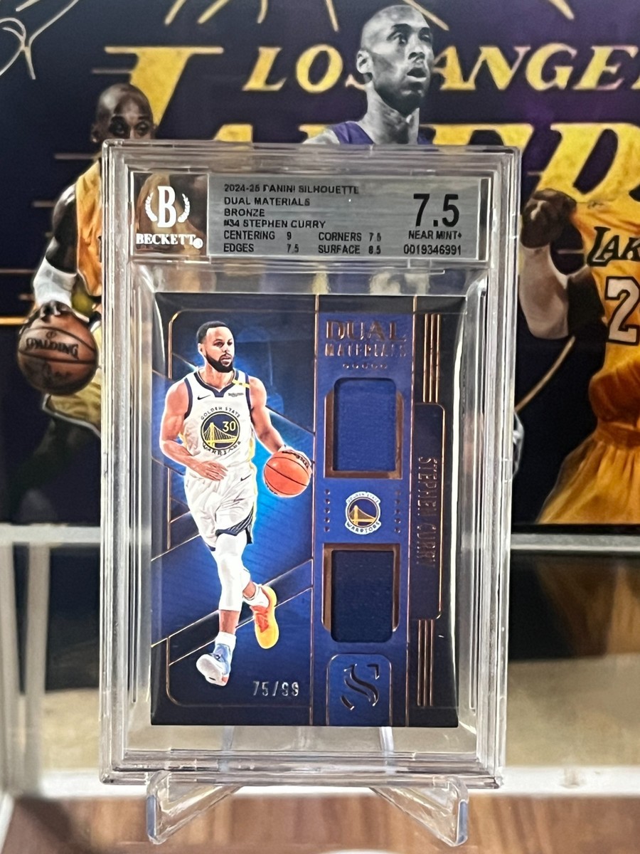 2024-25 Panini Silhouette Dual Materials Patch Steph Curry Game 