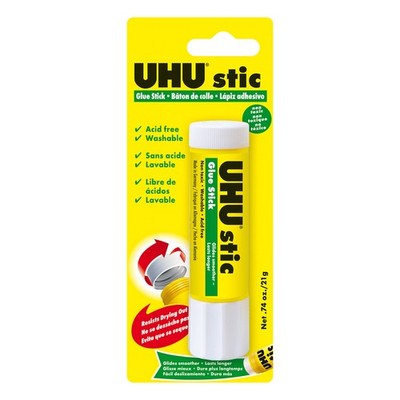 Uhu Permanent Clear Adhesive Kids Safe Acid Free Non Toxic Craft Glue 80Ml