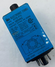 IDEC RTE-P11 Electronic Timer Plug-in Mount DPDT 10A 120VAC Coil 24V AC/DC