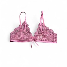 Oh L&agrave; L&agrave; Ch&eacute;ri Paris Pink Lace Bralette | S/M | Coquette Lingerie