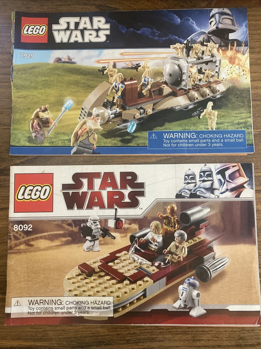 Lego star wars luke's landspeeder 8092 instructions new arrivals