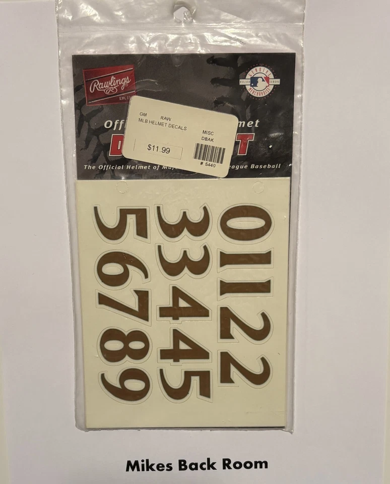 Vintage ARIZONA DIAMONDBACKS RAWLINGS Batting Helmet DECAL KIT NEW Old Stock NIB - Image 2 of 3