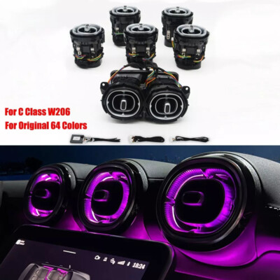 For 2022-2025 Mercedes Benz C Class W206 64 Colors Air Vent LED