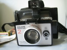 Vintage 1970s Polaroid Square Shooter 2 Land Camera w/ Case, Manuals, Flashcubes