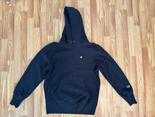 Champion Teen Kids Reverse Weave Warm Up Hoodie, Black, Sz Large Mens S READ