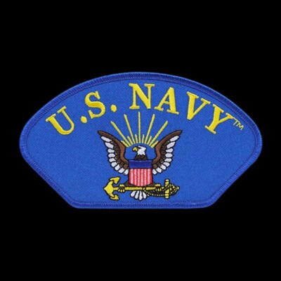 USN LOGO HAT PATCH CAP NAVY OFFICER VETERAN USN USS GIFT VET WOW