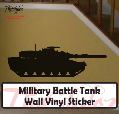 Military Battle Tank Wall Vinyl Sticker | eBay