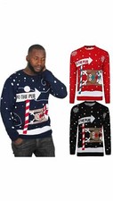 New Unisex XMAS "To The Pub "Novelty Christmas Jumper