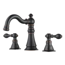 Ultra Faucets Widespread Bathroom Faucet 8" 2-Handle Brass in Oil Rubbed Bronze