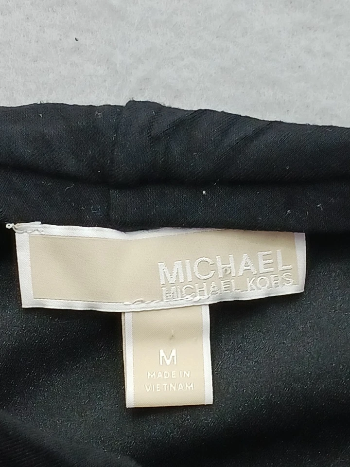 Michael Kors Womens Maxi Skirt M Black Gray Color Block Stretch Casual - Image 2 of 4