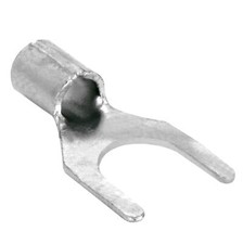 25 Spade Fork Terminal Connector Non-Insulated Uninsulated 16-14 AWG Gauge 10