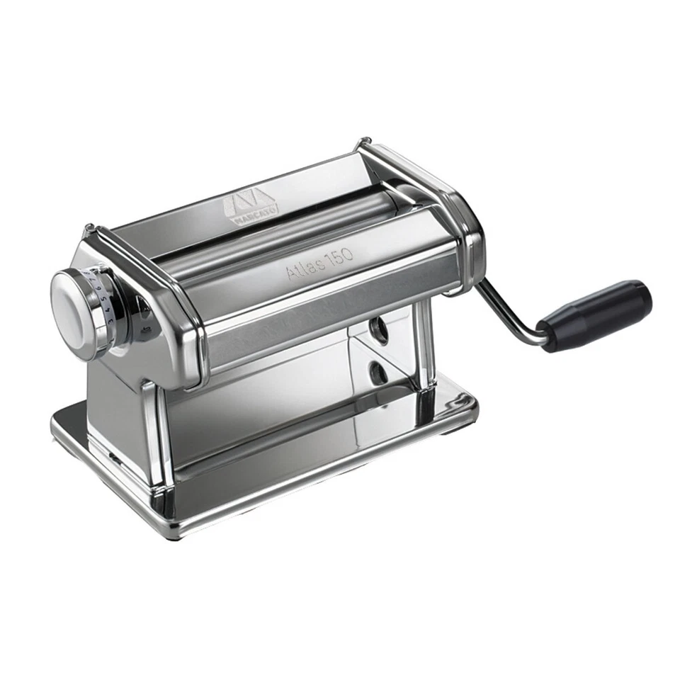 Marcato Atlas 150mm Adjustable Pasta Machine - Silver Made in Italy - Image 2 of 4