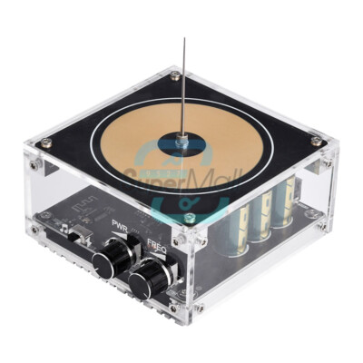 Bluetooth Music Tesla Coil AC 110V-240V 120W 10cm High Frequency Voltage Pulse