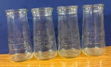 Lot of 4 Vintage Glasco 6 oz Glass Urine Specimen Bottle -USA - Stocking Stuffer