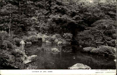 Kyoto Ori Dono Asien Garden of Ori Dono See 1956 mit Japan Frankatur Marken