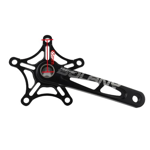 Integrated Crankset Single Speed Crank Arms 130 Bcd Connecting Rods Monoplate - Picture 17 of 31