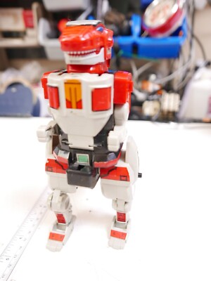 レトロ1991年BANDAI龍虎大激突！ Vintage 1991 Bandai Power Rangers MMPR Red Tyrannosaurus T-Rex