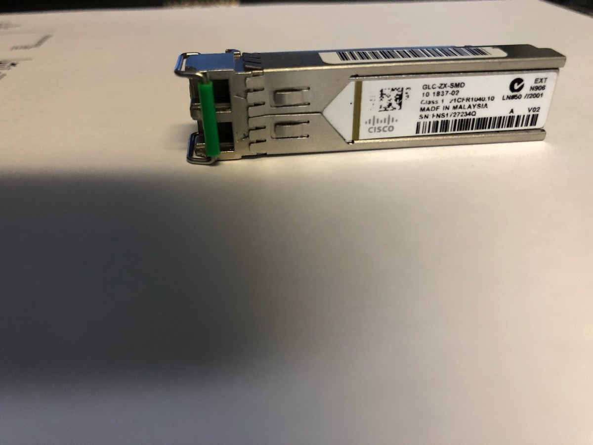 CISCO GLC-ZX-SMD 1000BASE-ZX SFP Transceiver Module 1550nm