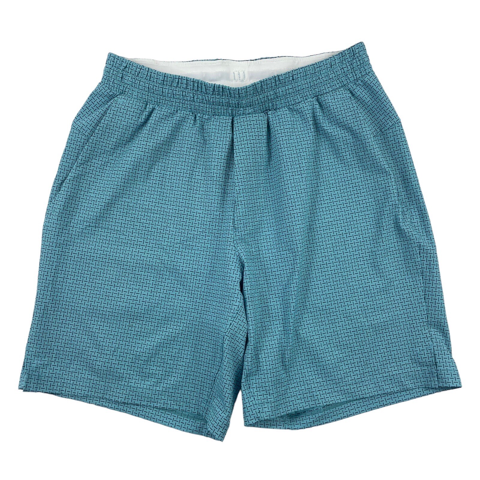 Lululemon Blue Patterned Mens Drawstring BoardSho… - image 1