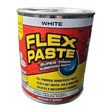 FLEX SEAL Family of Products FLEX PASTE Rubber Paste - White - Size: 3 Lb