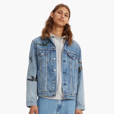 Levi's Trucker Denim Vintage Fit Song Bird DX Jacket Mens Size XL