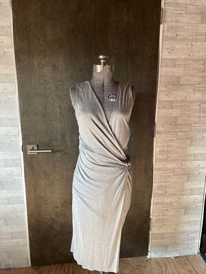 H &m Sz M Grey Stretch Sleeveless Dress. So Versatile!