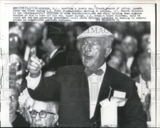 1962 Media Photo Hoboken NJ Claude Pearce at US Steel stockholder meeting
