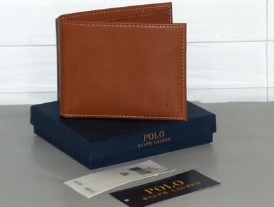 POLO RALPH LAUREN Men's Burnished Leather Passcase Bifold